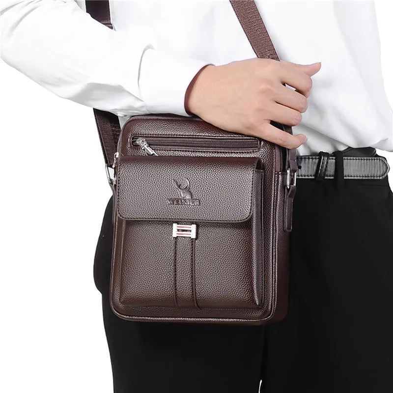 Bolsa Crossbody Masculina em Couro